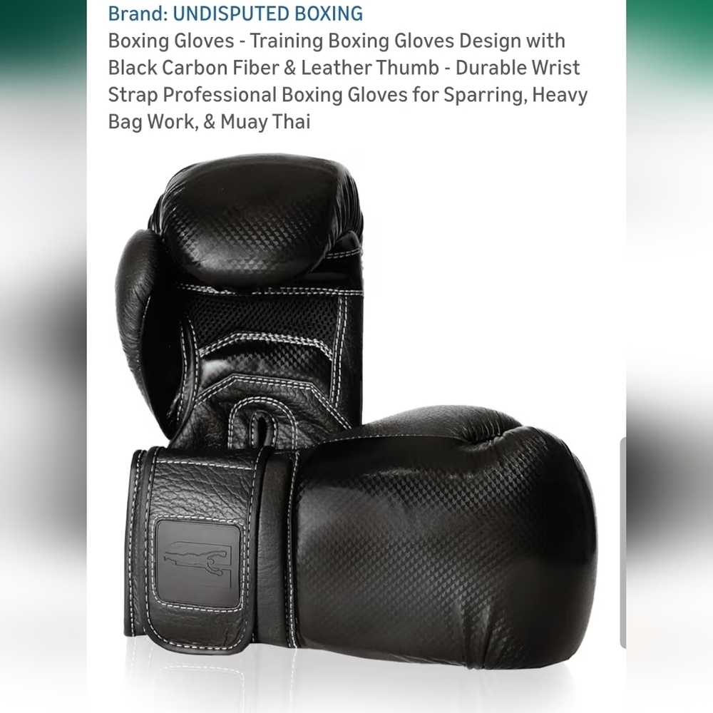 Undisputed Boxing Black Boxing Gloves! - Picture 2 of 3